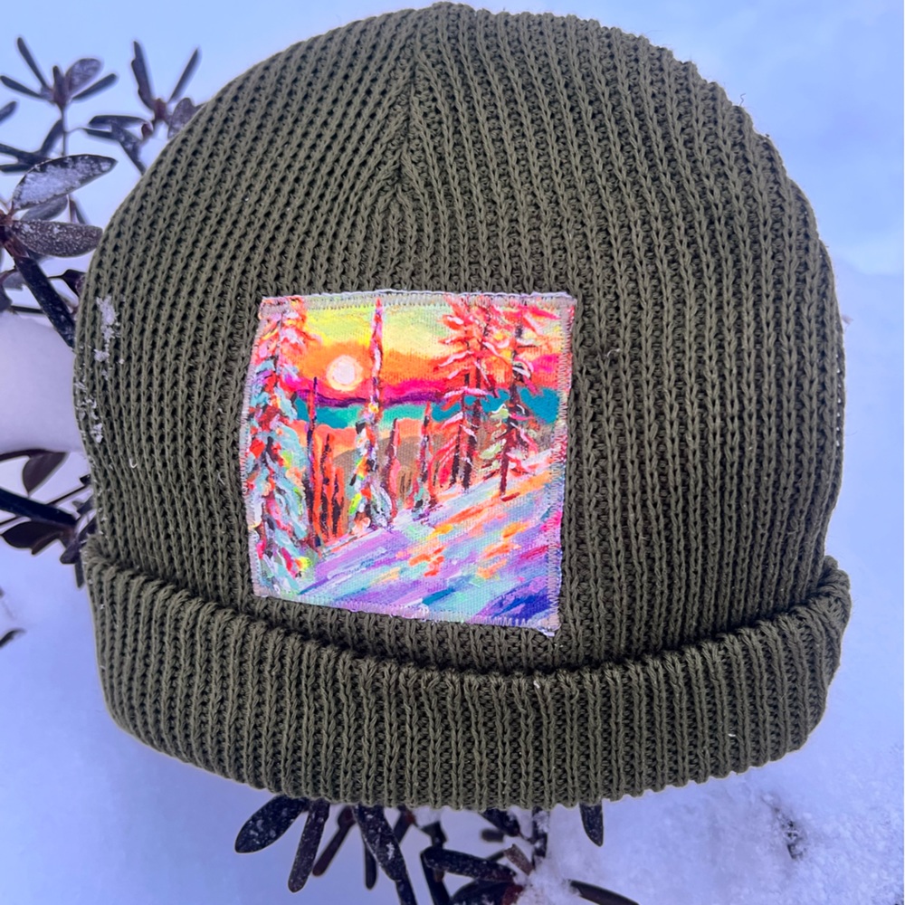 Hand painted beanie